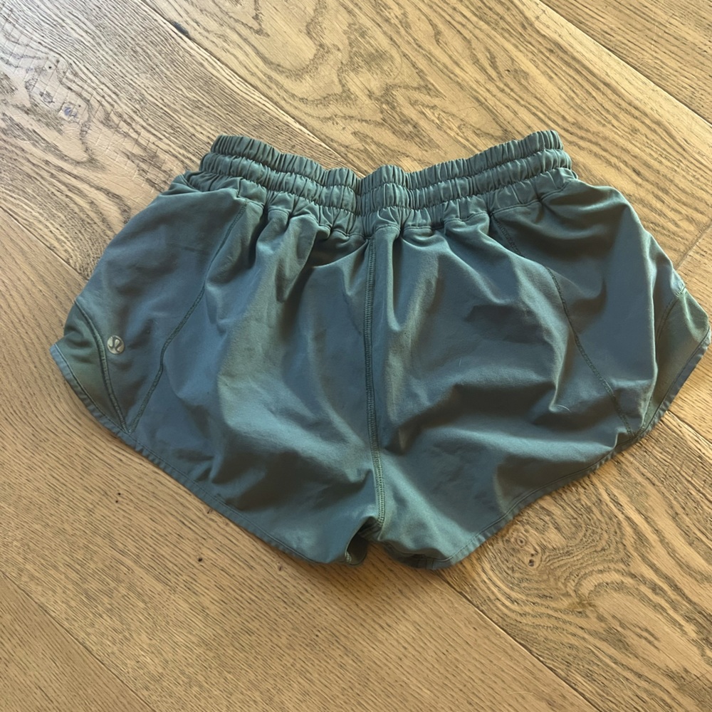Lululemon olive shorts size 4